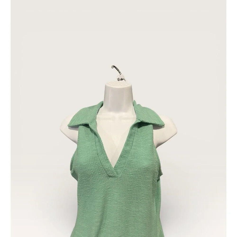 Louna Collared Ribbed Dress Size Small - Picture 9 of 11